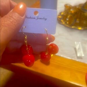 Fashion Jewelry Red Cherry Earrings